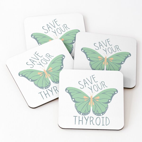 Item preview, Save your thyroid (green butterfly) designed and sold by itsmejenagain.
