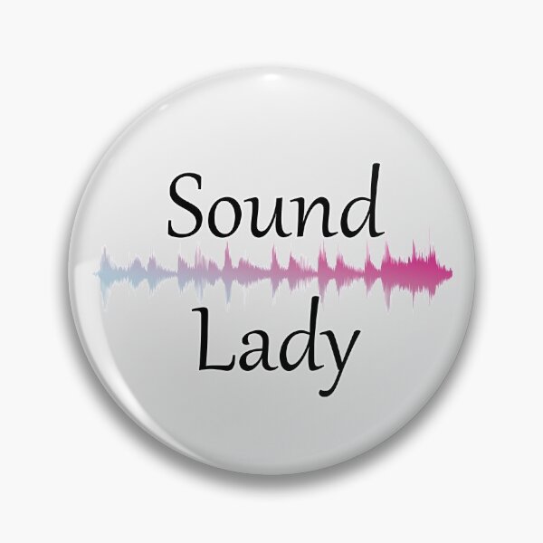Artikelvorschau, Sound Lady Audio Wave | Rosa entworfen und verkauft von DanLopesMerch.