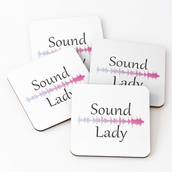 Item preview, Sound Lady Audio Wave | Pink designed and sold by DanLopesMerch.