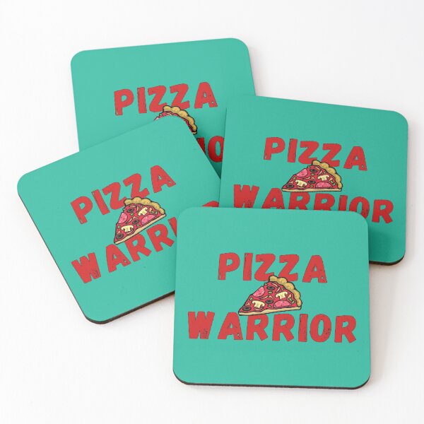 Item preview, Pizza Warrior - Pizza Slice for Pizza Lover or Pizzaiolo Red Colored Text designed and sold by IrinchiDE.