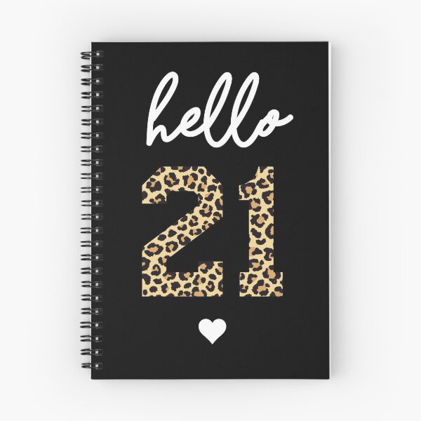 Item preview, Hello 21 | 21st birthday Cheetah Print | 21st birthday gift | Cute 21st birthday gift designed and sold by Violet Treasures.