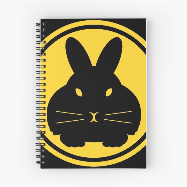 Item preview, Bunny Beacon rebbit silhouette in yellow circle designed and sold by davidscohen.