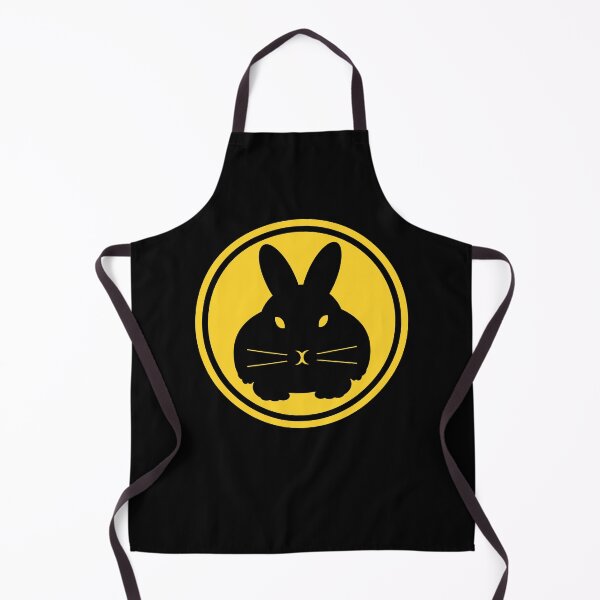 Item preview, Bunny Beacon rebbit silhouette in yellow circle designed and sold by davidscohen.