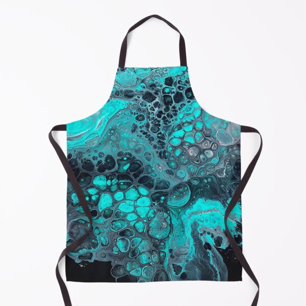Item preview, Black and blue paint pouring artwork  designed and sold by Luilui7.