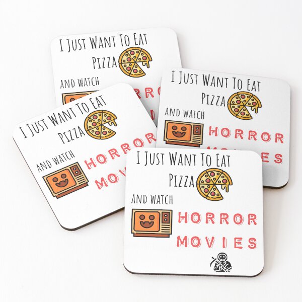 Item preview, i just want to eat pizza and watch horror movies designed and sold by Wavavo.