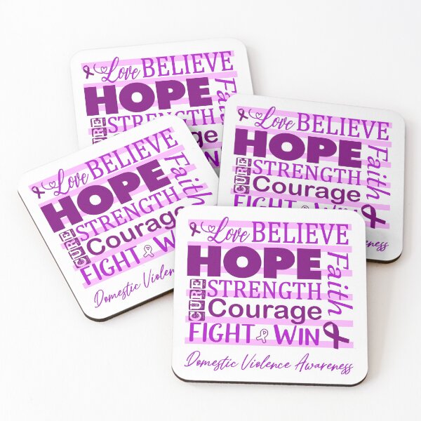 Item preview, Love Believe Hope Domestic Violence Awareness designed and sold by largellie.