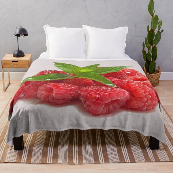 Item preview, Delicious Juicy Ripe Sweet Red Raspberries with a Green Twig designed and sold by Phantasmal-2-do.