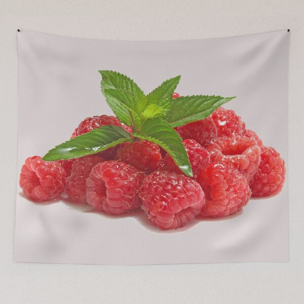 Item preview, Delicious Juicy Ripe Sweet Red Raspberries with a Green Twig designed and sold by Phantasmal-2-do.