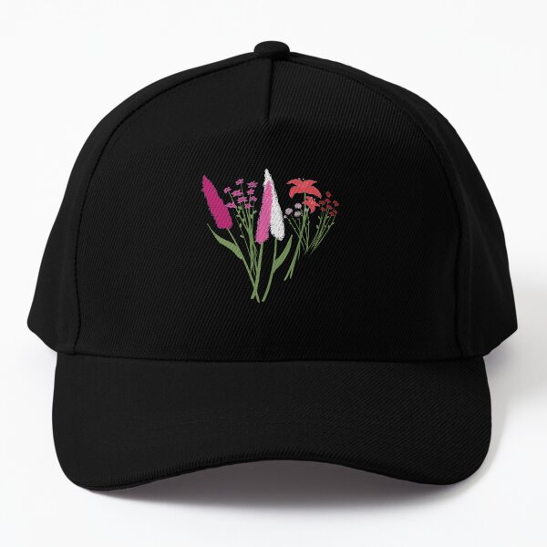 baseball cap flowers