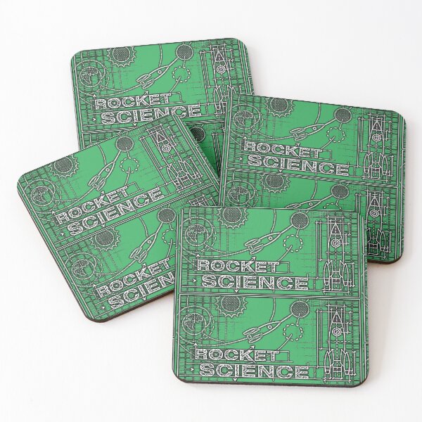 Item preview, NASA rocket science graphic blackboard sketch kids (green) designed and sold by SolidEarthArt.