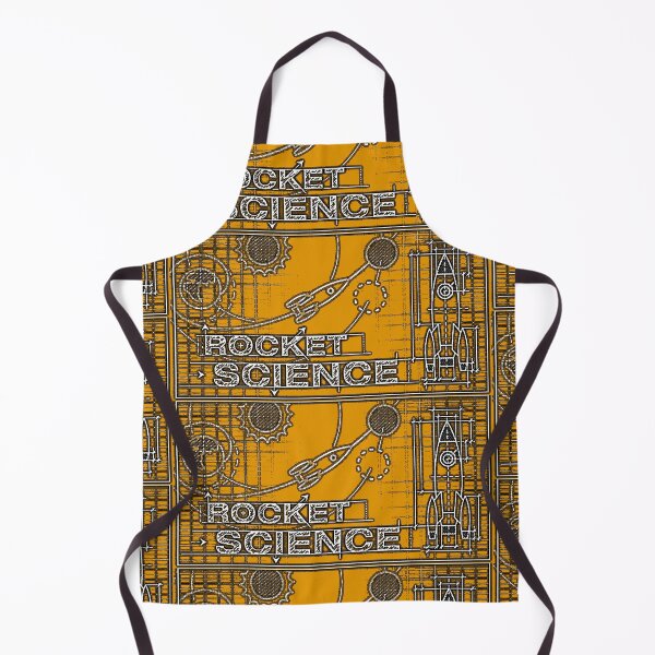Item preview, NASA rocket science graphic blackboard sketch kids (orange) designed and sold by SolidEarthArt.