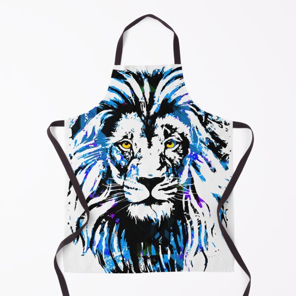 Item preview, Blue Lion Head - Lion Colourful by Tigazprint designed and sold by BigWildKiwi.