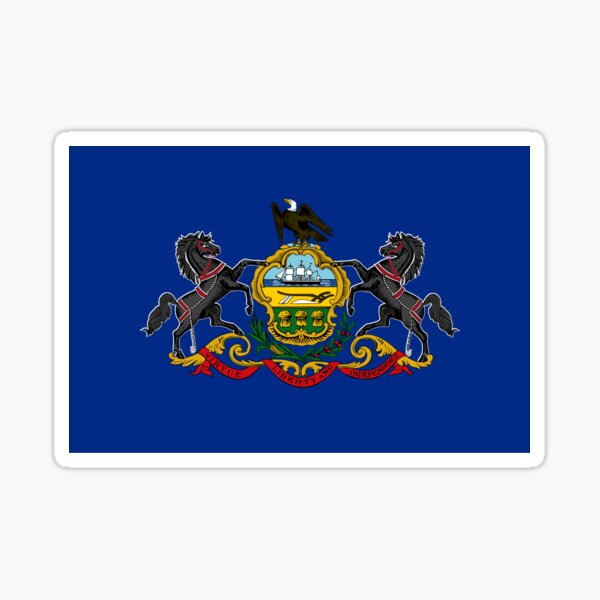 Artikel-Vorschau von Pennsylvania-Flagge, designt und verkauft von states.