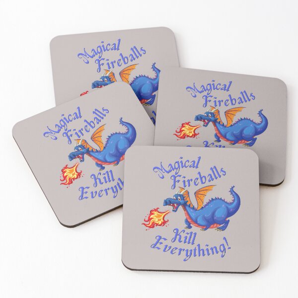 Item preview, Magical Fireballs kill everything! Blue! designed and sold by Goblinkind Publications.