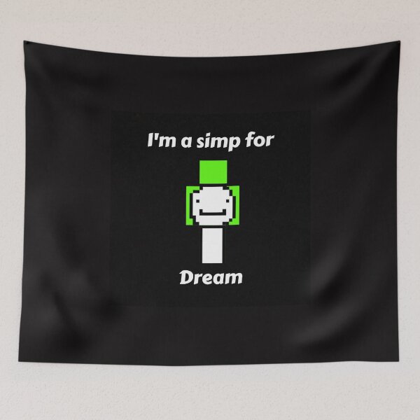 Item preview, I'm a Simp for Dream (Black Base) designed and sold by thecorvidking.