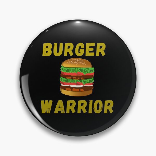 Item preview, Burger Warrior - Burger  Lover Green-Yellow Colored Text black background designed and sold by IrinchiDE.