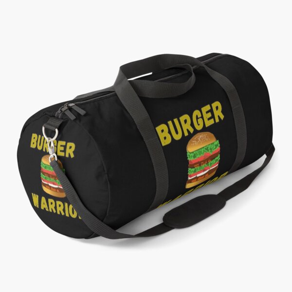 Item preview, Burger Warrior - Burger  Lover Green-Yellow Colored Text black background designed and sold by IrinchiDE.