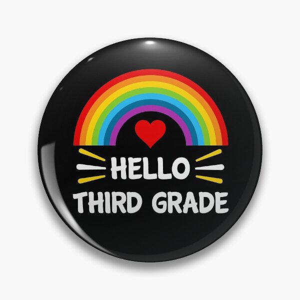 Item preview,  Hello Third Grade Students Teachers Back To School Rainbow designed and sold by StudioTina.
