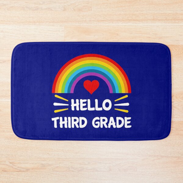 Item preview,  Hello Third Grade Students Teachers Back To School Rainbow designed and sold by StudioTina.