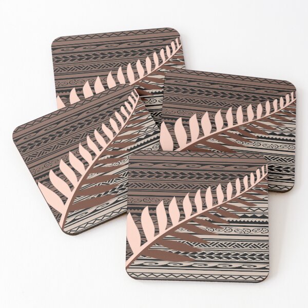 Item preview, Silver fern tribal brown designed and sold by attracdionz.