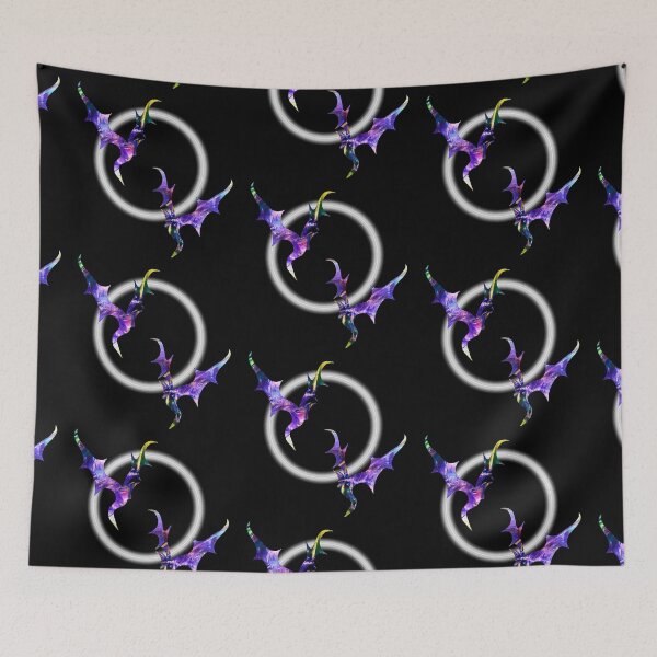 Item preview, Spirit world of magic purple dreams abstract eclipse bats  designed and sold by TitaCris.