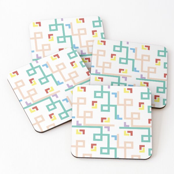 Item preview, Continous Maze Lines Multicolor Deco Set designed and sold by WilliamsGFX.