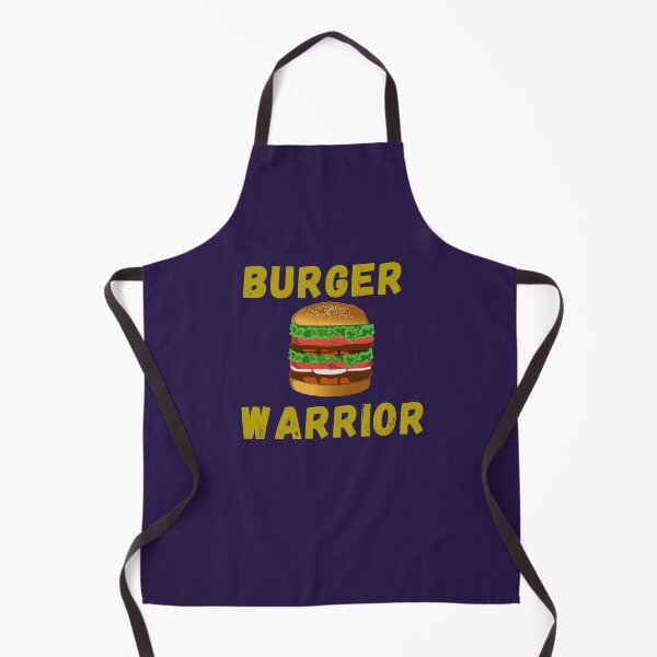 Artikelvorschau, Burger Warrior - Burger Lover Grün-Gelb farbiger Text dunkelblauer Hintergrund entworfen und verkauft von IrinchiDE.