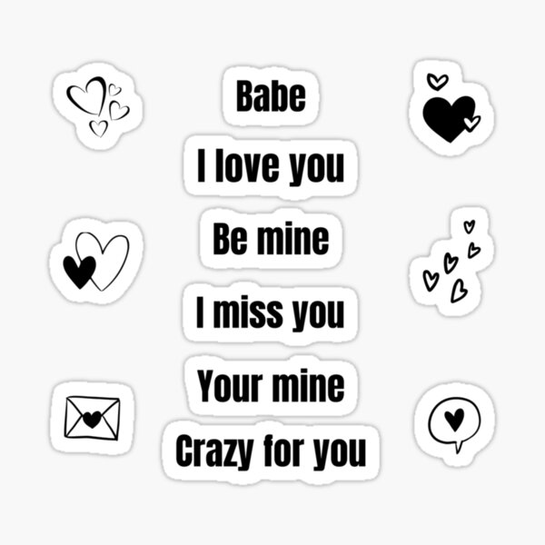 Crazy For You Stickers Redbubble