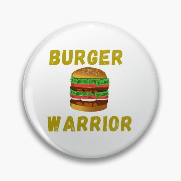 Artikelvorschau, Burger Warrior - Burger Lover Grün-Gelb farbiger Text weißer Hintergrund entworfen und verkauft von IrinchiDE.