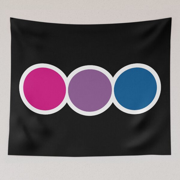 Item preview, Bisexual Pride Graphic Circles designed and sold by iscaStudioArt.