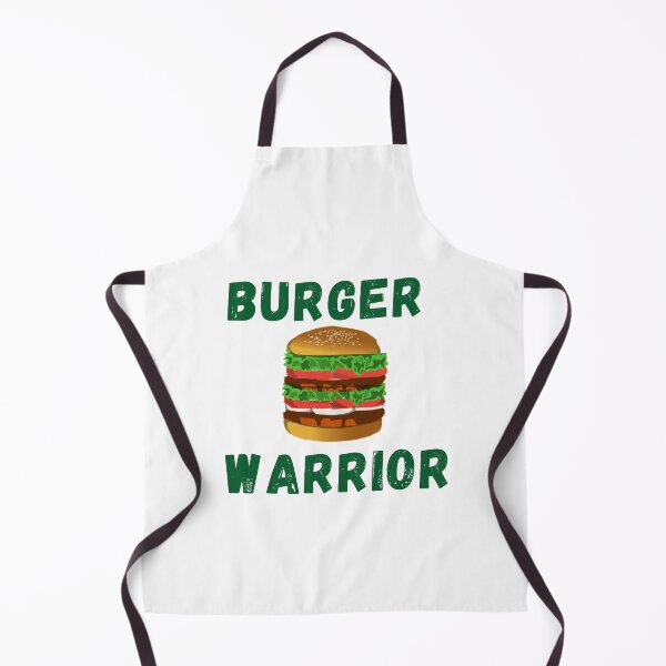 Artikelvorschau, Burger Warrior - Burger Lover Grüner Text weißer Hintergrund entworfen und verkauft von IrinchiDE.