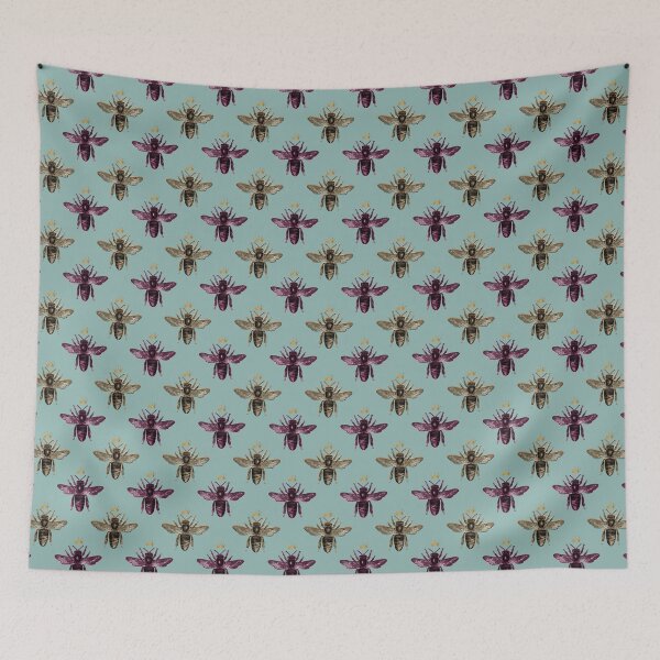 Item preview, Bees and Teal designed and sold by Dreamflight.