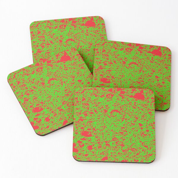 Item preview, Wild abstract green and red print by dePace' designed and sold by mrpropcake.