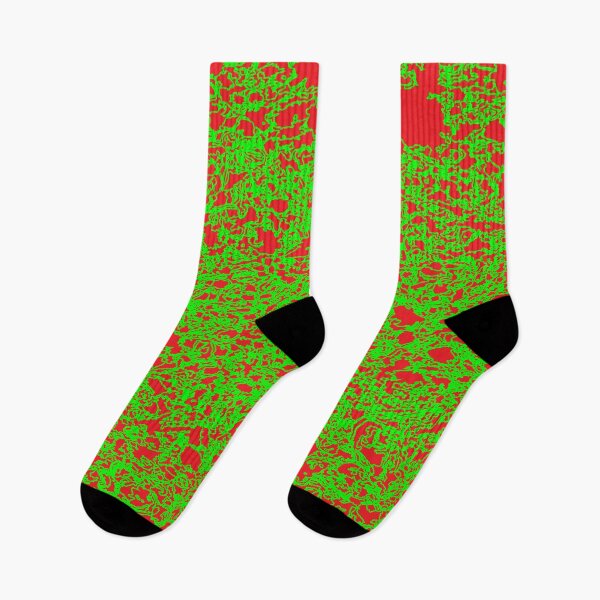 Item preview, Wild abstract green and red print by dePace' designed and sold by mrpropcake.