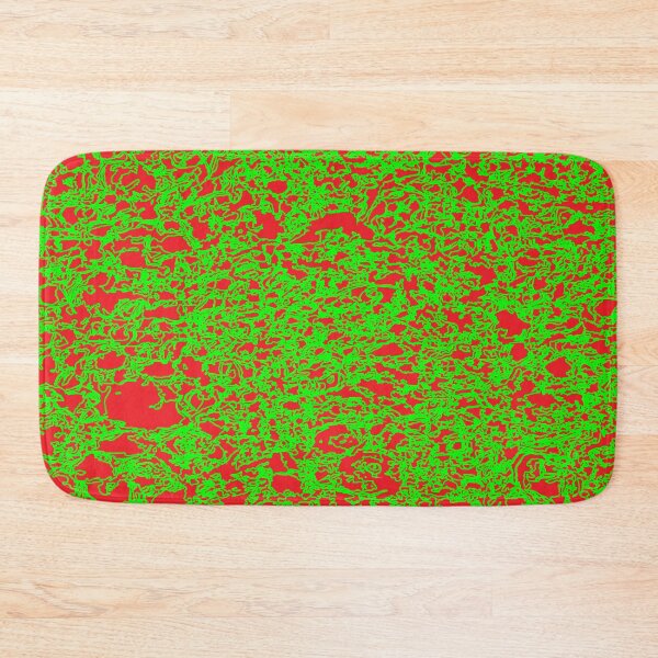 Item preview, Wild abstract green and red print by dePace' designed and sold by mrpropcake.