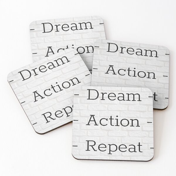 Item preview, Dream Action Repeat Design designed and sold by LapuniStore.