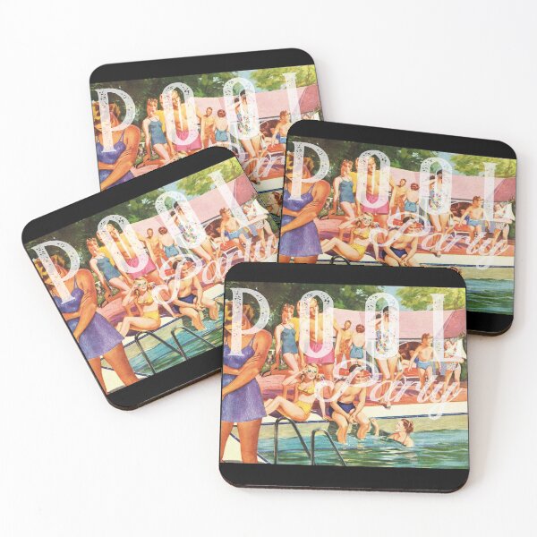 Item preview, Vintage Pool Party Art designed and sold by Ovnil.