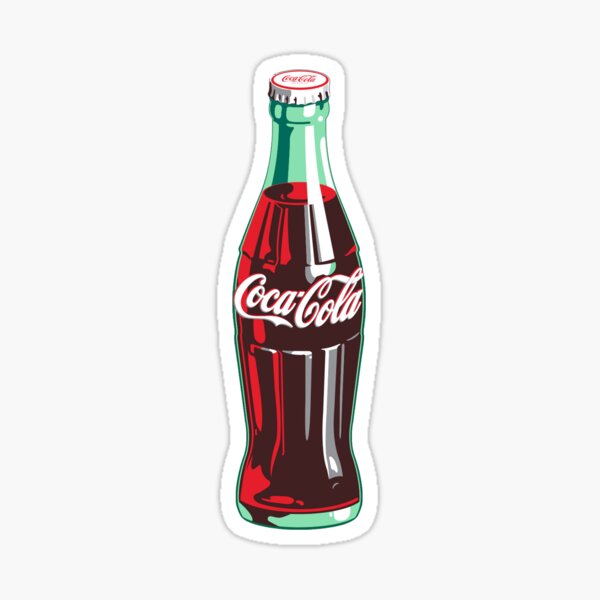 coke pop art stickers redbubble wood kitchen range hood designs porcelain tile countertop edging