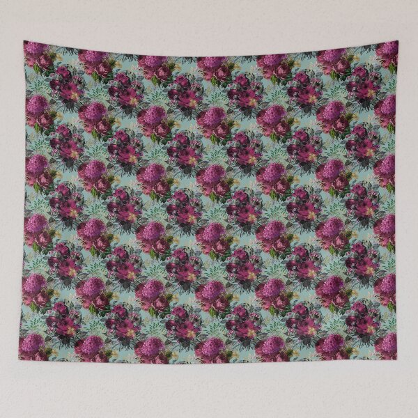 Item preview, Vintage flowers and golden bees designed and sold by Dreamflight.
