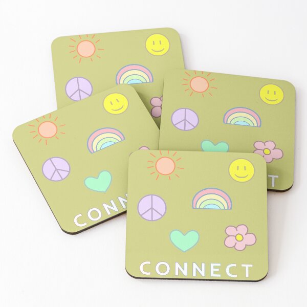 Item preview, Connect Sticker Pack - Smile, sun, rainbow, heart, flower, peace designed and sold by ViewerEqualsPhoton.