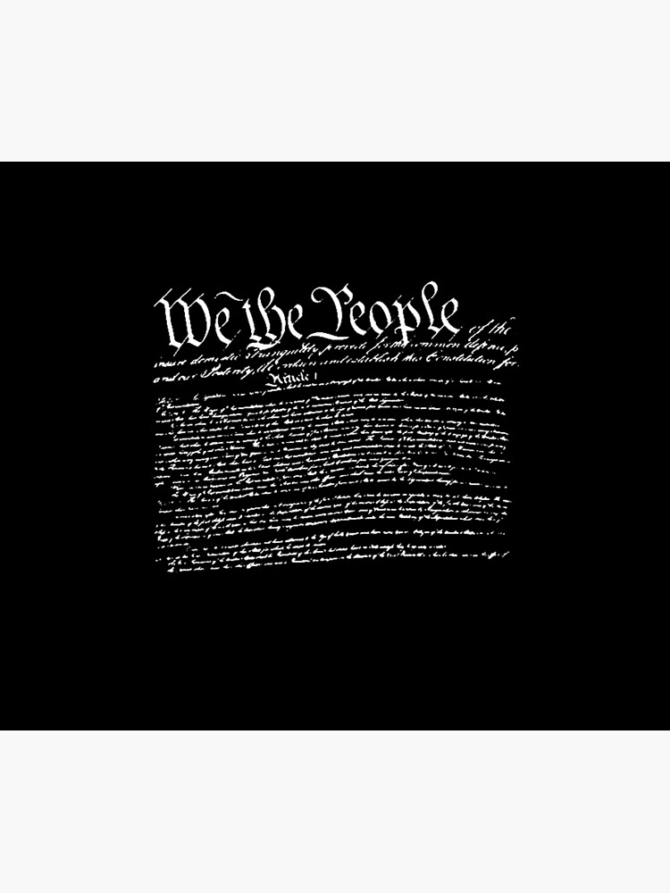 "We The People Constitution Patriotic, Vintage USA Flag 1776 " Throw