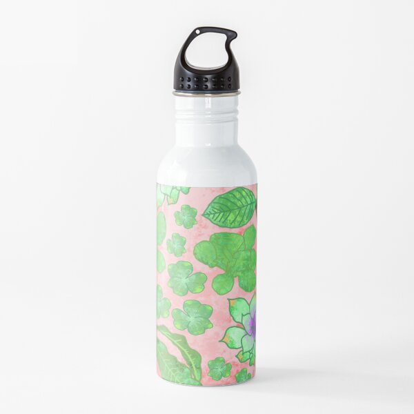 Watercolor Plants Water Bottle