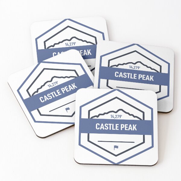 Item preview, 14er Summit Badge - Castle Peak designed and sold by lexjincoelho.