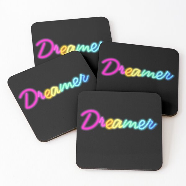Item preview, Neon sign with phrase Dreamer in rainbow designed and sold by pincelycolores.
