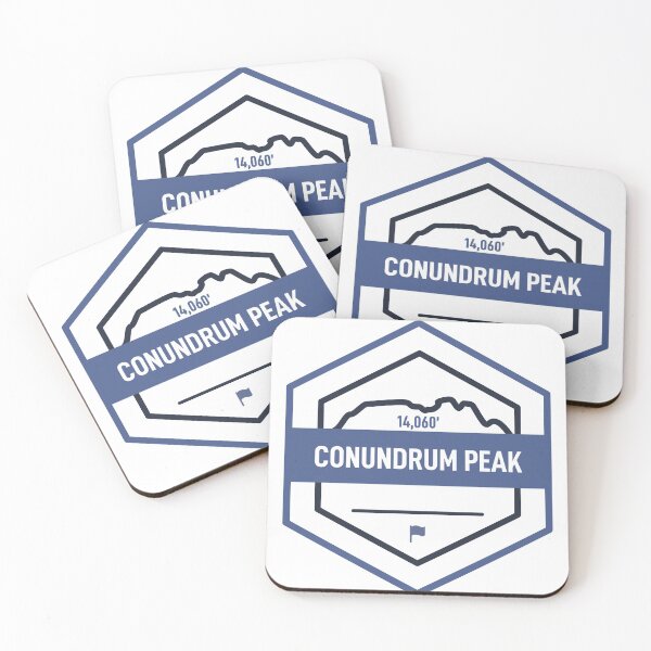 Item preview, 14er Summit Badge - Conundrum Peak designed and sold by lexjincoelho.