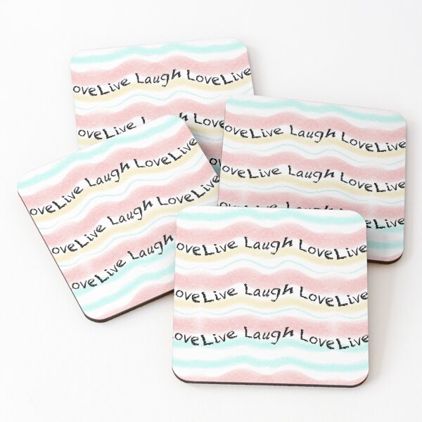 Item preview, Live, Laugh, Love qoute (black lettering) designed and sold by Dayna Laudensack.