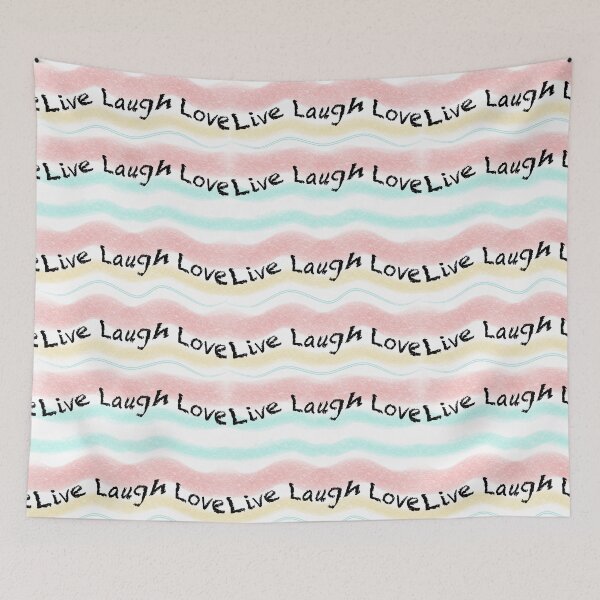 Item preview, Live, Laugh, Love qoute (black lettering) designed and sold by Dayna Laudensack.