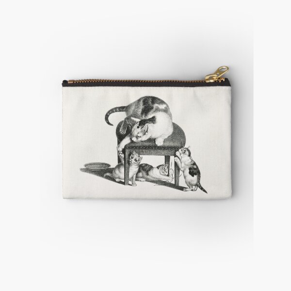 Item preview, mom and kittens playing drawing Gottfried Mind designed and sold by Einsteincreates.
