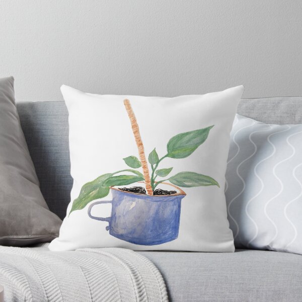 Item preview, Watercolor Plant in Blue Mug designed and sold by SavannahAddison.