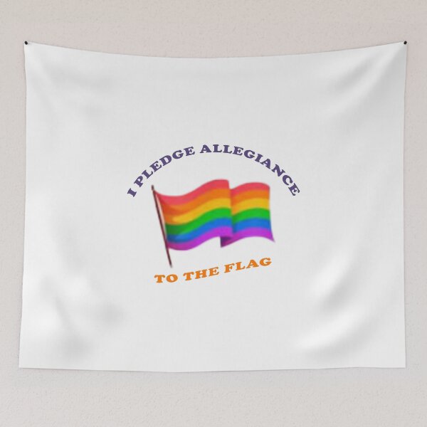 Item preview, lgbt pride flag allegiance joke ironic humor funny graphic designed and sold by RjHamza.